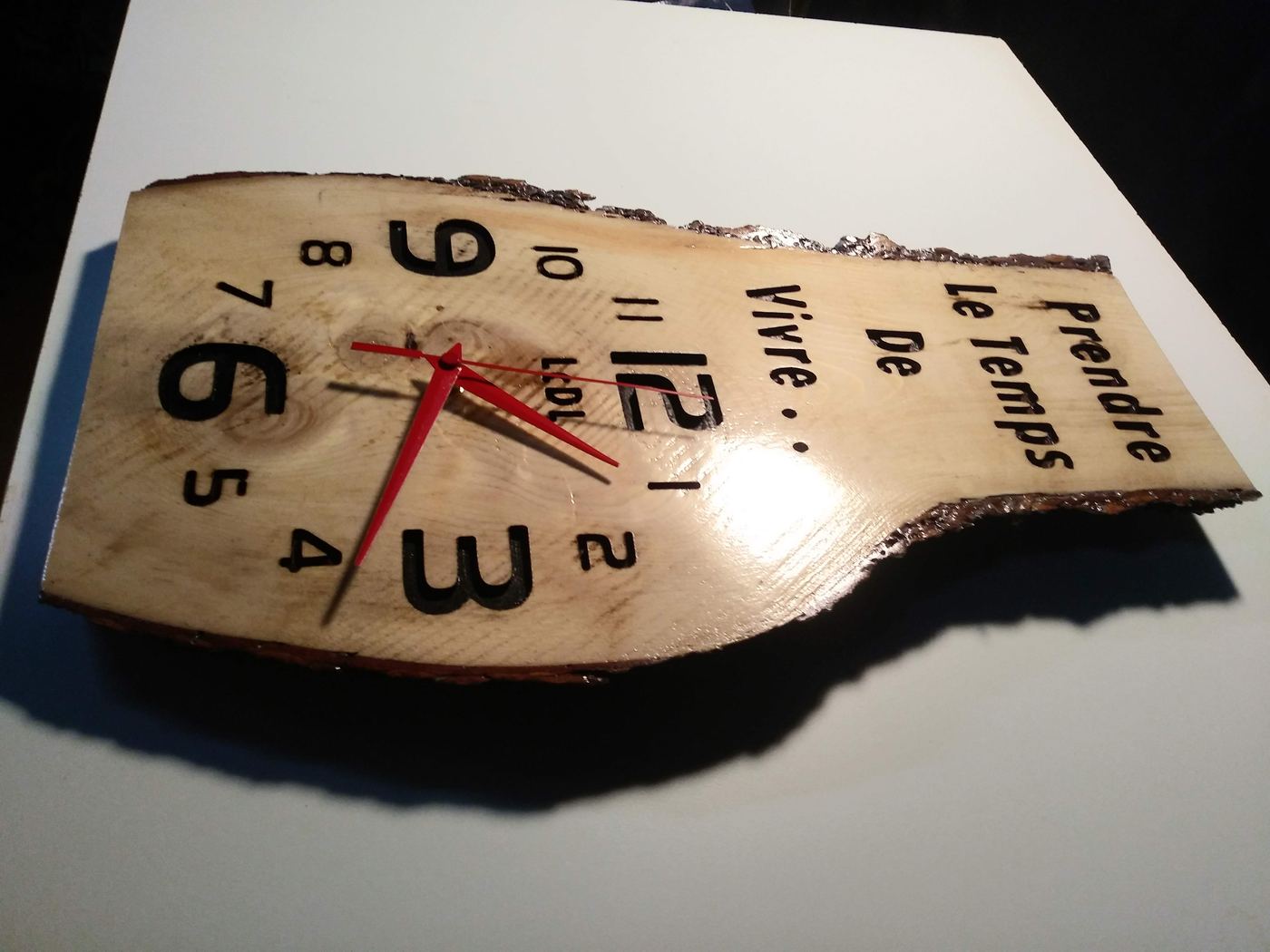 Horloge « Prendre le temps de vivre »