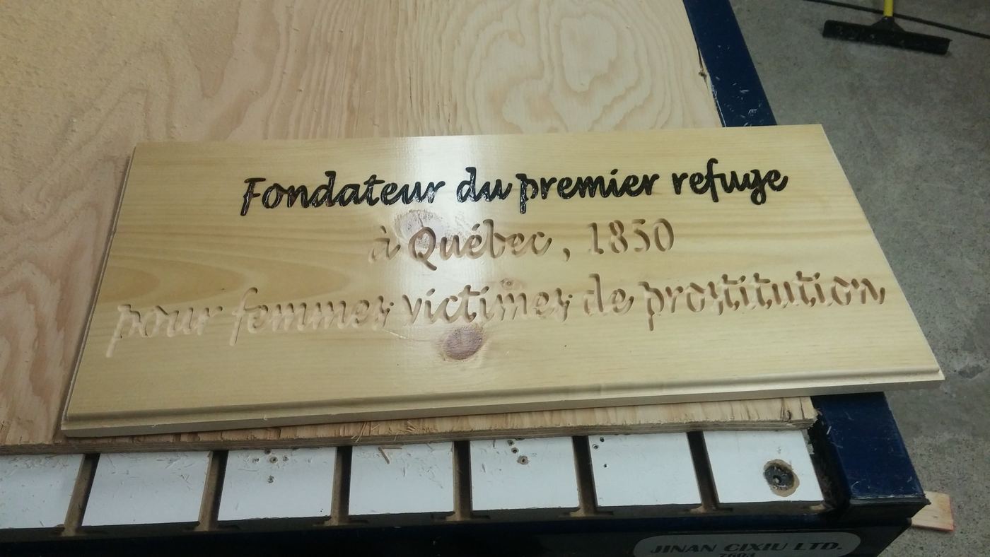 Plaque commémorative — Refuge 1850